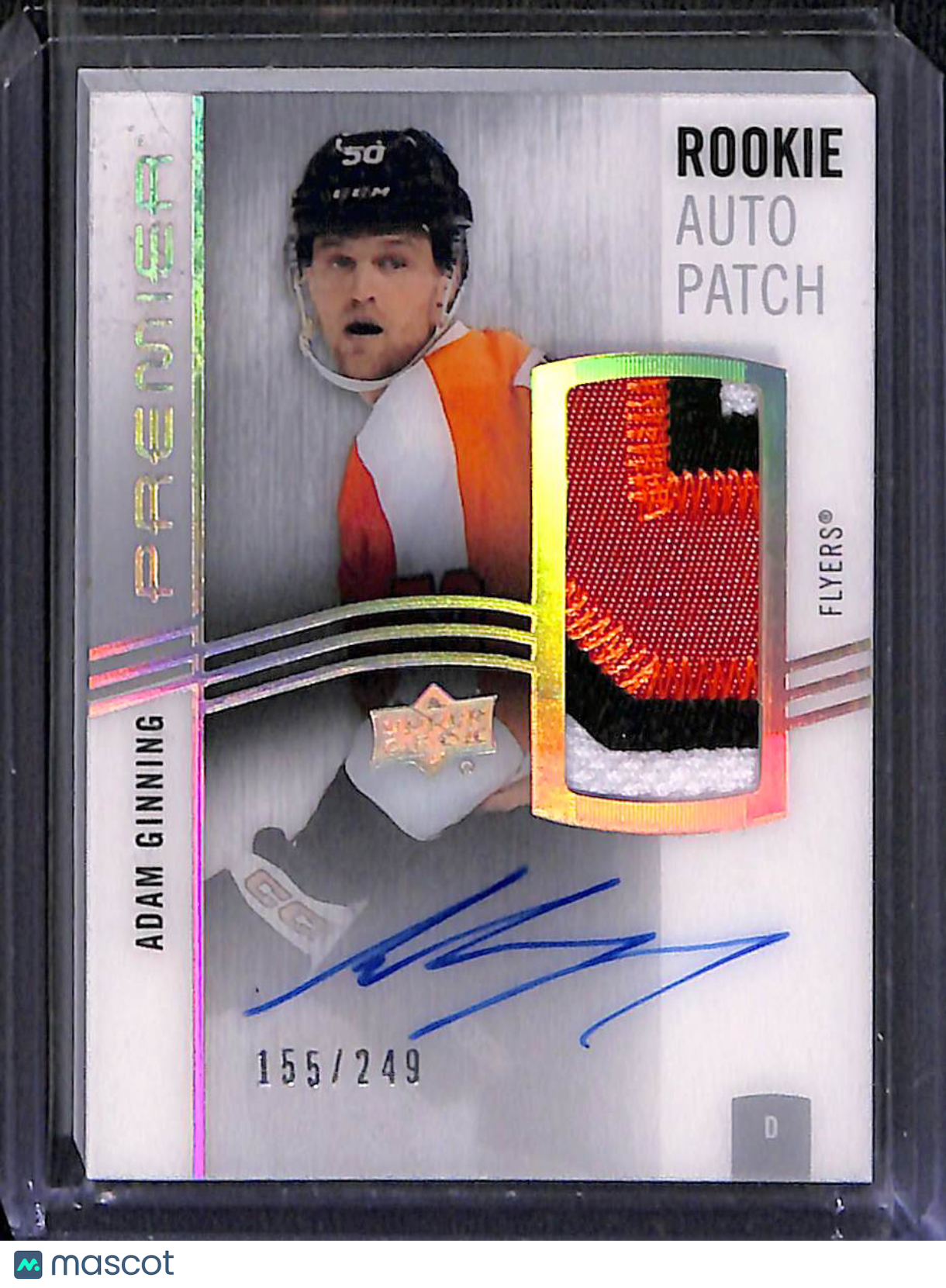 2023-24 Upper Deck Premier Adam Ginning #AR-AG RPA Autograph 155/249 Patch