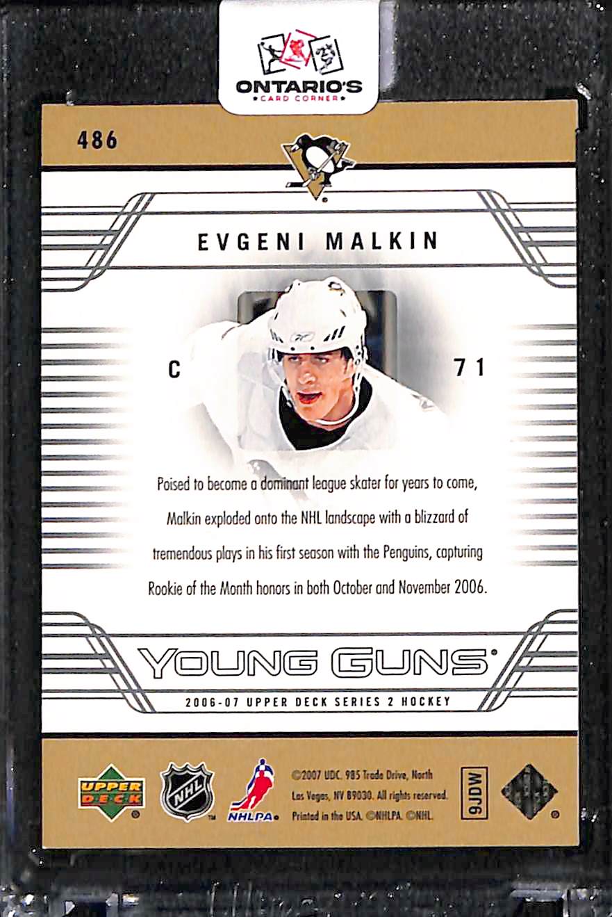 2006-07 Upper Deck Series 2 Evgeni Malkin #486 Young Gun