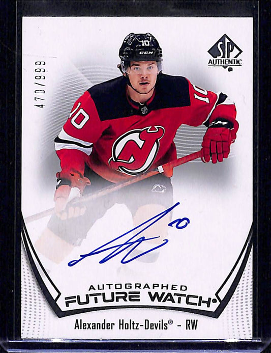 2021-22 Upper Deck SP Authentic Alexander Holtz #151 470/999