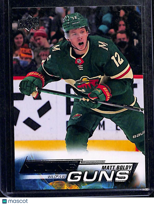 2022-23 Upper Deck Series 1 Matt Boldy #201 Young Gun