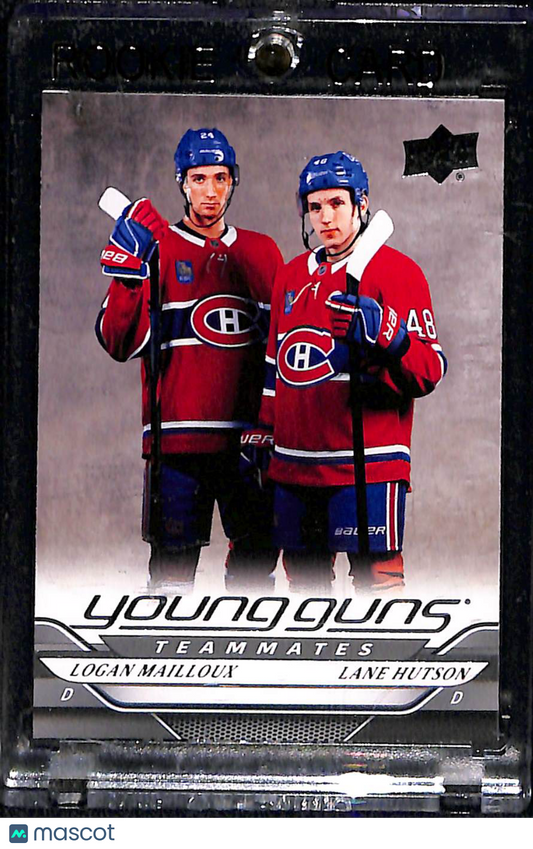 2025 2024-25 Upper Deck Young Guns Lane Hutson Logan Mailloux #497