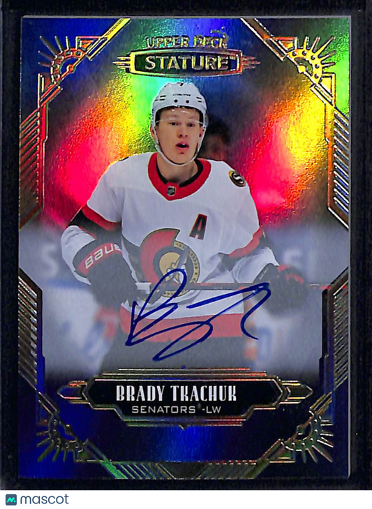 2020-21 Upper Deck Stature Hockey Brady Tkachuk #11 Auto Autograph