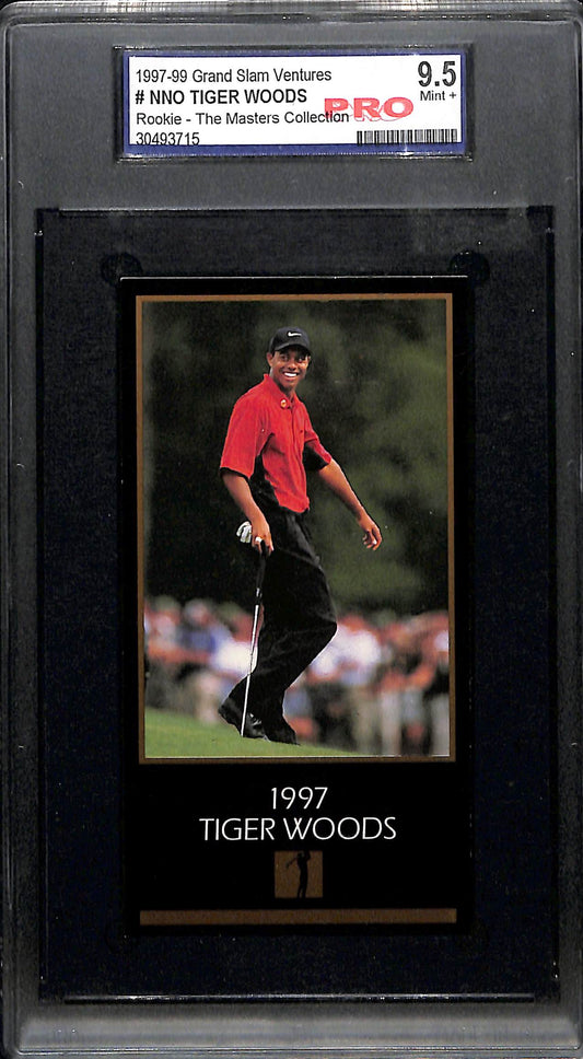 1997-99 Grand Slam Ventures The Masters Collection Tiger Woods #1 PRO 9.5 MInt +