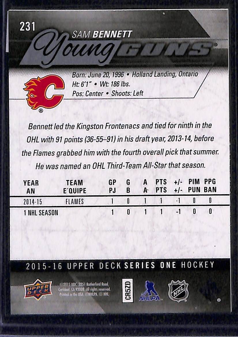 2015-16 Upper Deck Series 1 Sam Bennett #231