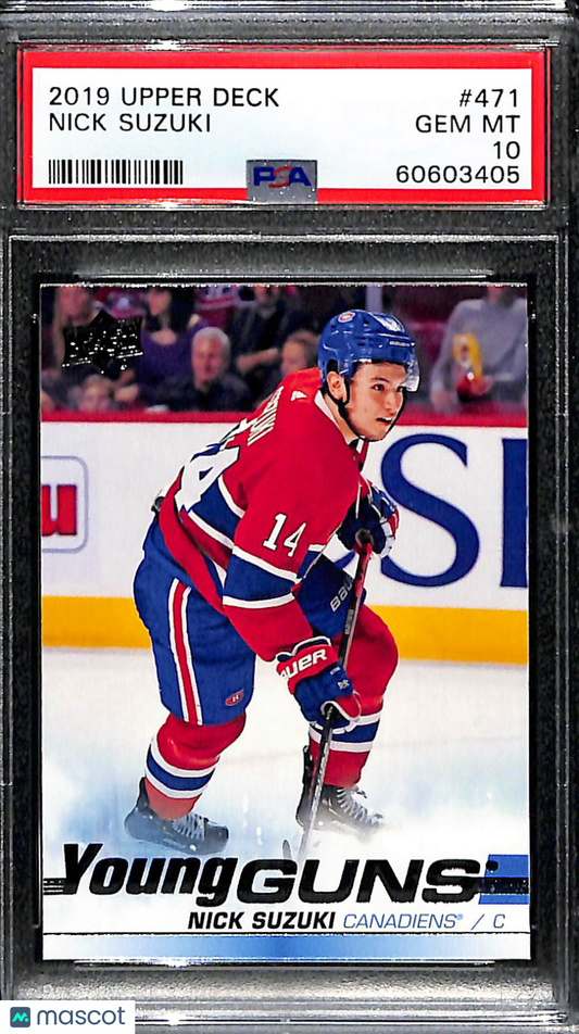 2019 Upper Deck Nick Suzuki #471 PSA 10