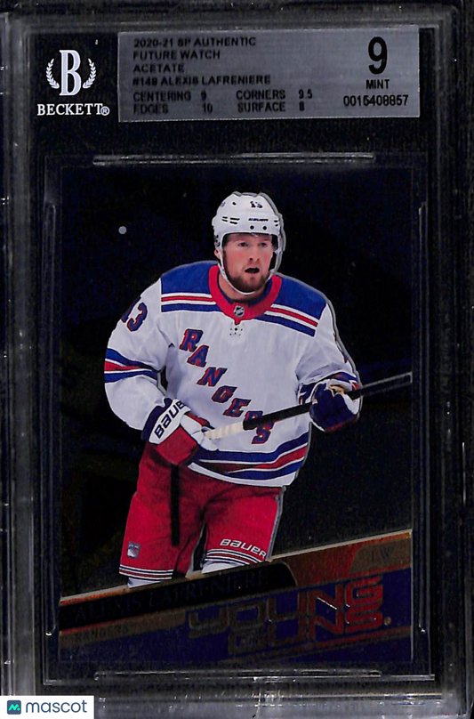 2020 SP Authentic Future Watch Acetate Alexis Lafreniere #148 BGS 9