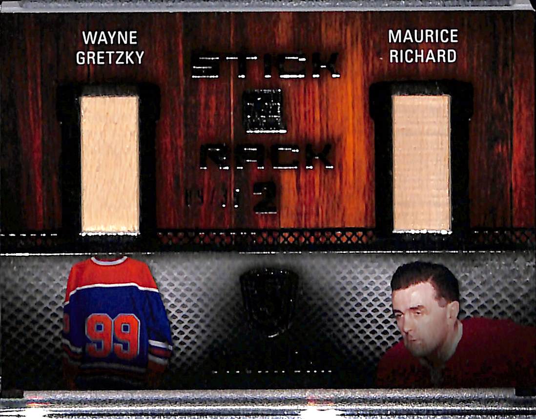 2015 in the game Wayne Gretzky Maurice Richard #SR2- 48 Stick Rack