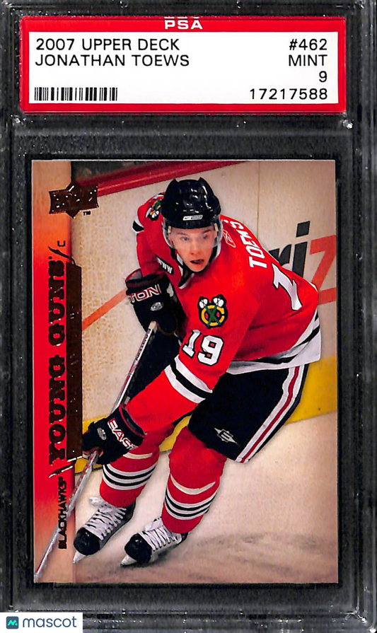 2007 Upper Deck Jonathan Toews #462 PSA 9