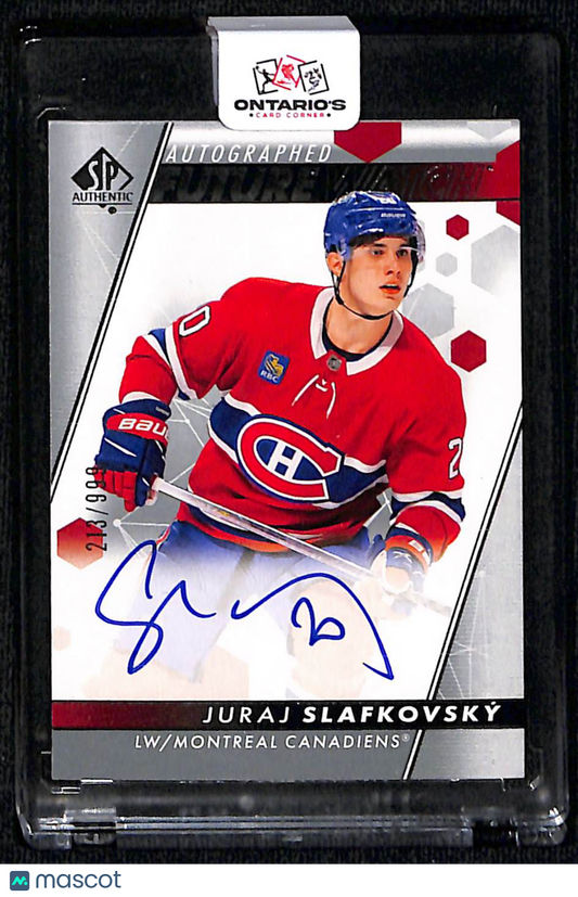 2022-23 Upper Deck SP Authentic Juraj Slafkovský #149 Future Watch Auto Autograph 213/999