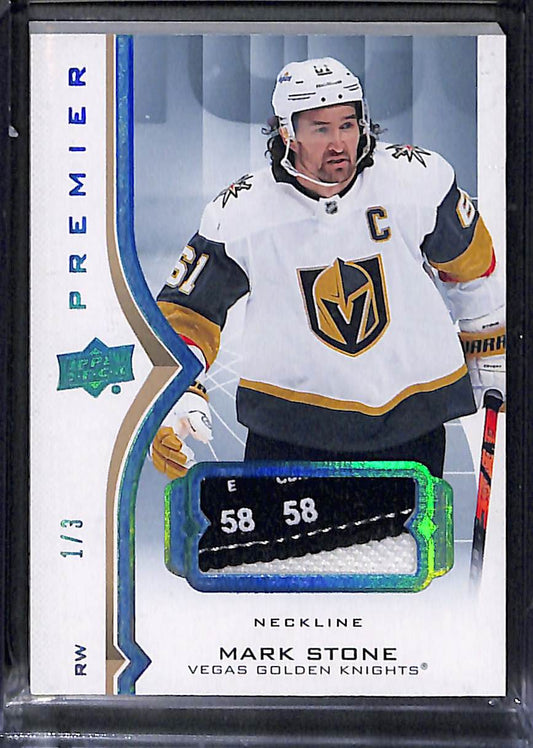2021 Upper Deck Premier Mark Stone #47 Neckline 1/3