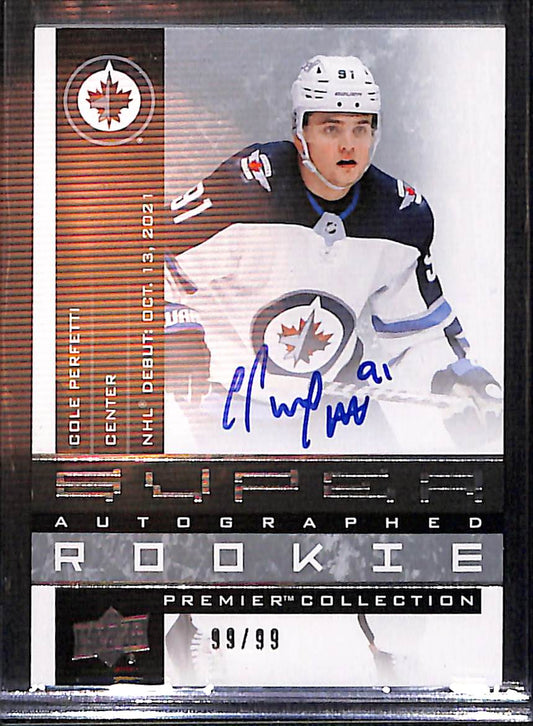 2021 Premier Collection Cole Perfetti #AAR-CP 99/99