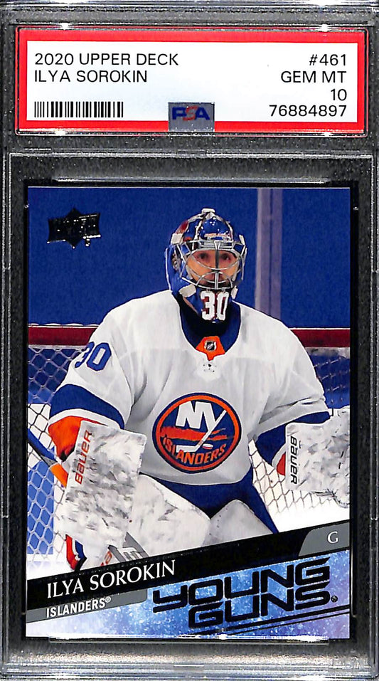 2020 Upper Deck Ilya Sorokin #461 PSA 10