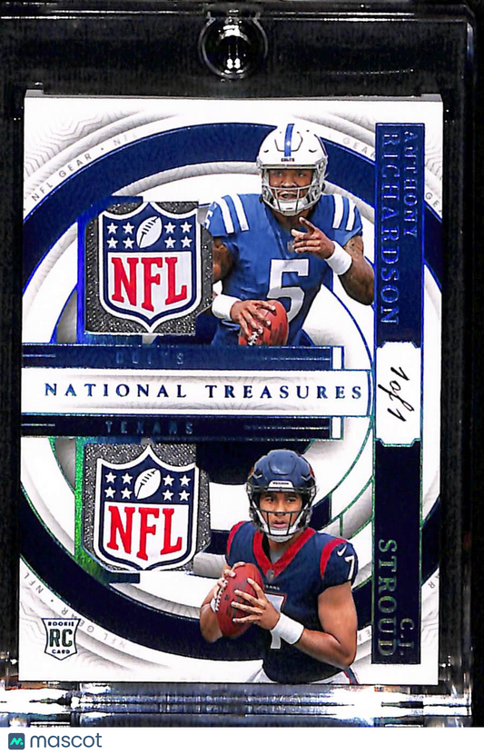 2024 2023 Panini National Treasures C.J. Stroud Anthony Richardson #RGC-QB1 1/1 NFL Shield
