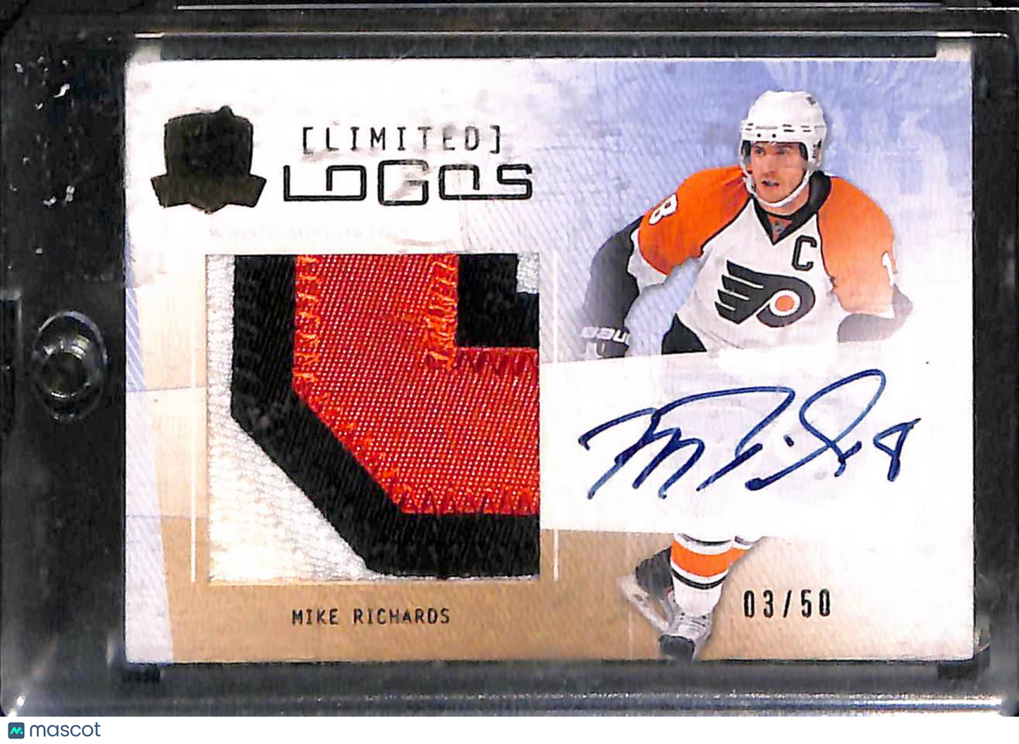 2008 Upper Deck The Cup Limited Logos Mike Richards #LL-MR 03/50 Game-Used Patch