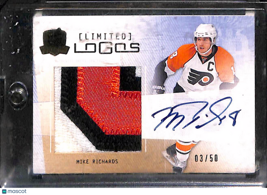 2008 Upper Deck The Cup Limited Logos Mike Richards #LL-MR 03/50 Game-Used Patch
