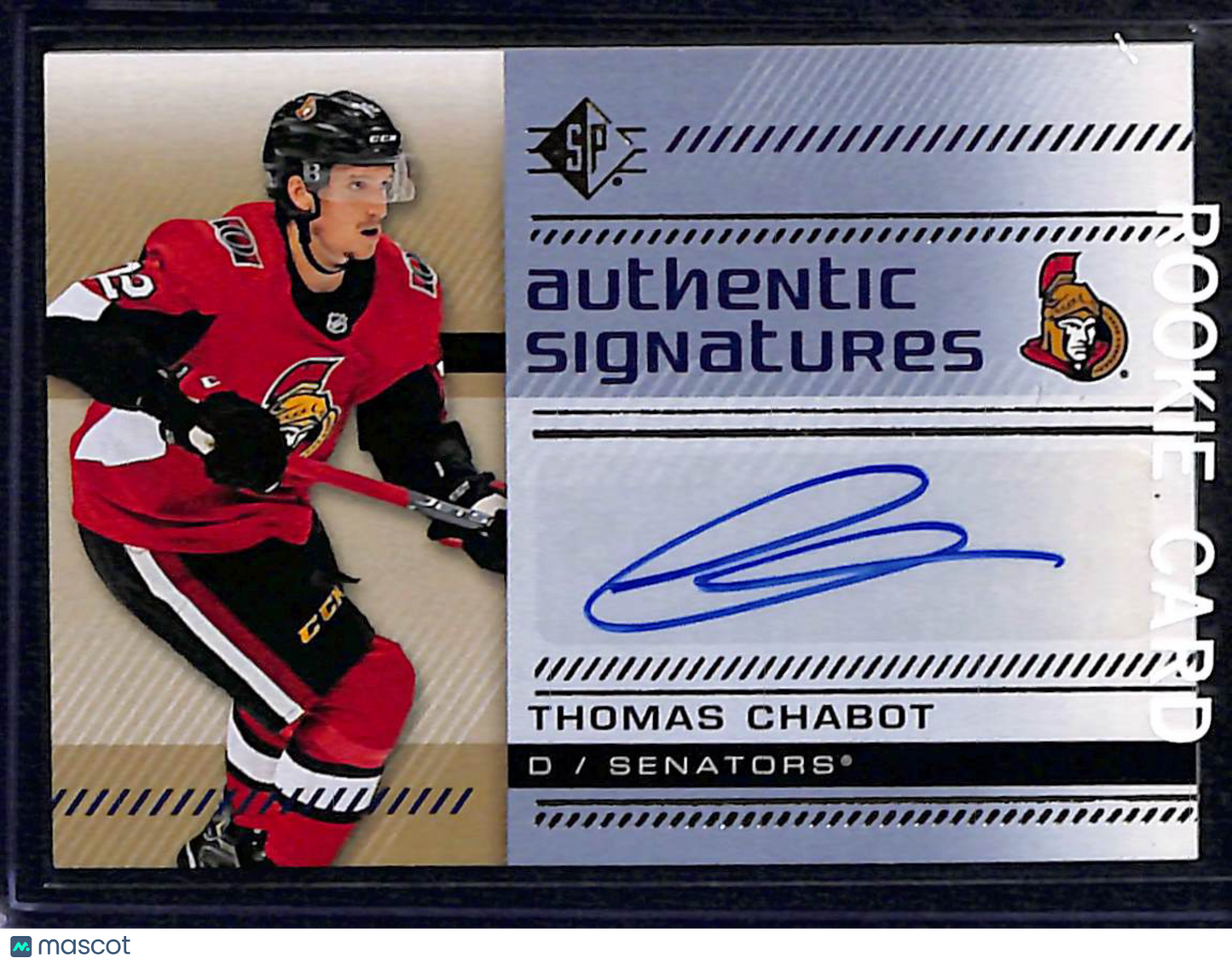 2019-20 Upper Deck SP Authentic Thomas Chabot #AS-TC Authentic Signatures