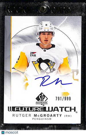 2024-25 Upper Deck SP Authentic Future Watch Rutger McGroarty #165 Autograph 791/999