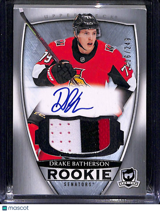 2019 2018-19 Upper Deck The Cup Drake Batherson #246/249 Cup RPA 116/249