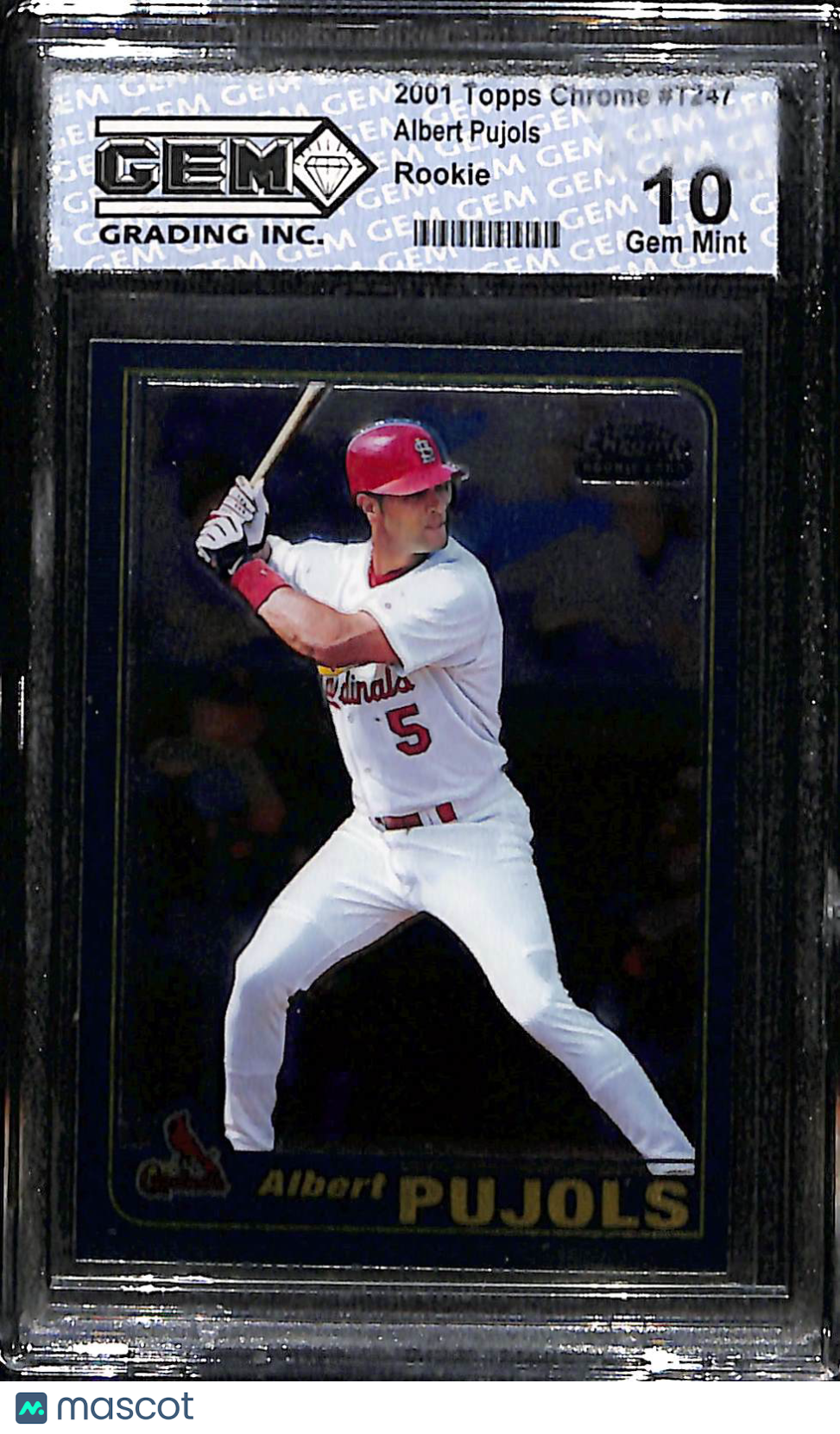 2001 Topps Traded & Rookies Albert Pujols #T247 Chrome Rookie