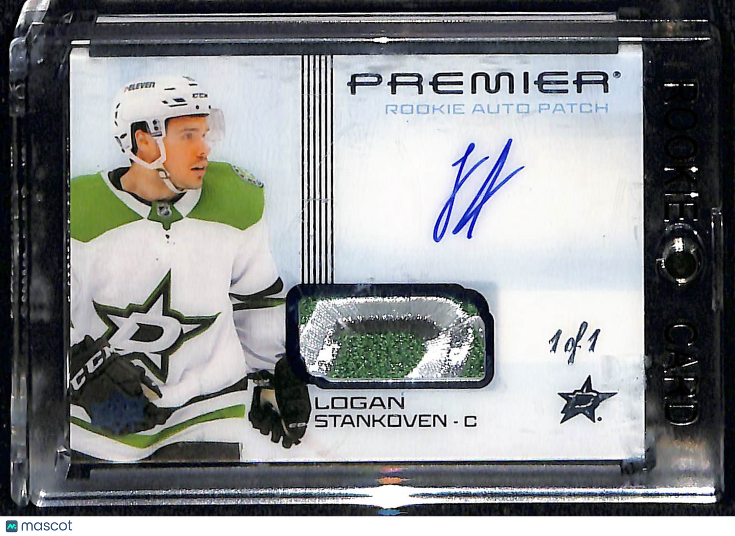 2024 Upper Deck Premier Logan Stankoven #HR-LS Platinum Blue Patch