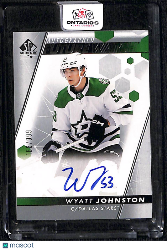 2023 2022-23 Upper Deck SP Authentic Wyatt Johnston #146 Future Watch Auto Autograph 168/999