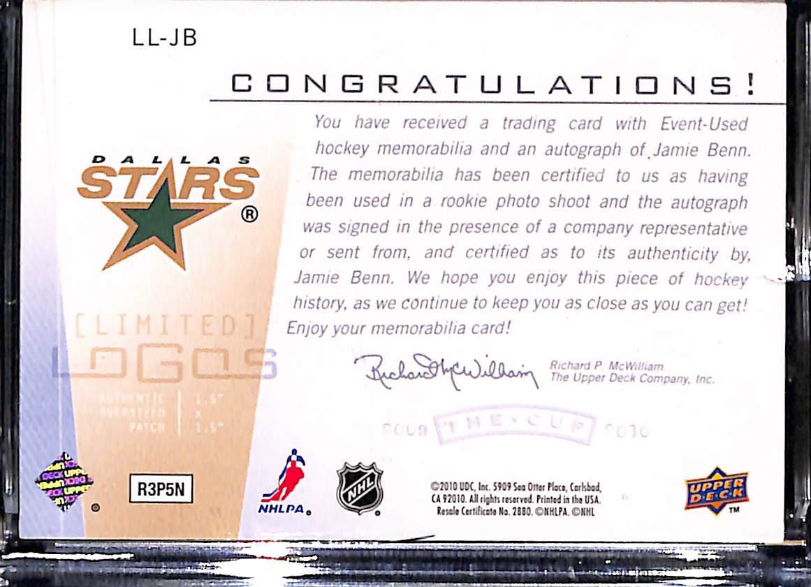 2009-10 Upper Deck The Cup Jamie Benn #LL-JB