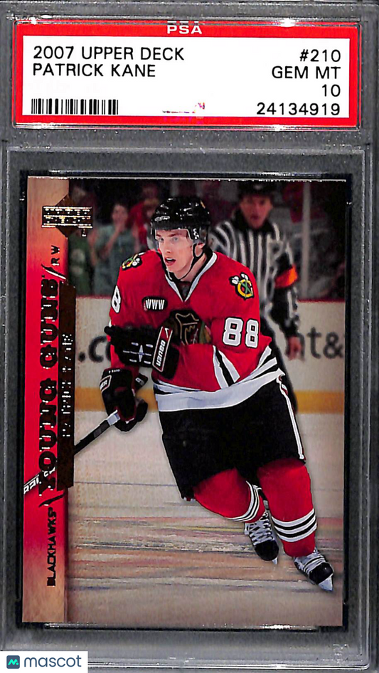 2007 Upper Deck Patrick Kane #210 PSA 10