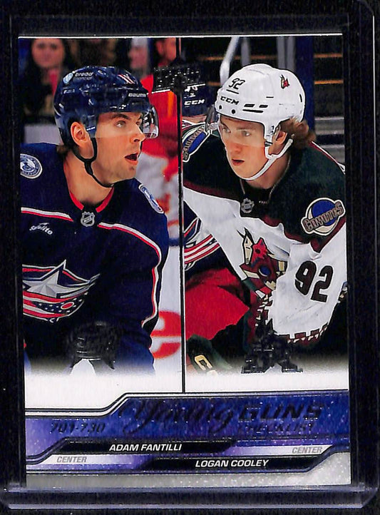 2023-24 Upper Deck Extended Series Young Guns Checklist (Adam Fantilli / Logan Cooley) YG, CL #730