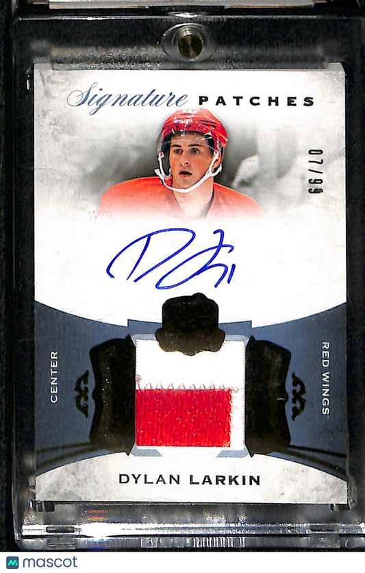 2015 Upper Deck The Cup Signature Patches Dylan Larkin #SP-DL Autograph Patch