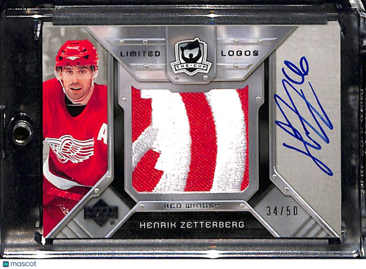 2006 Upper Deck The Cup Limited Logos Henrik Zetterberg #LL-HZ Game-Used Patch 34/50
