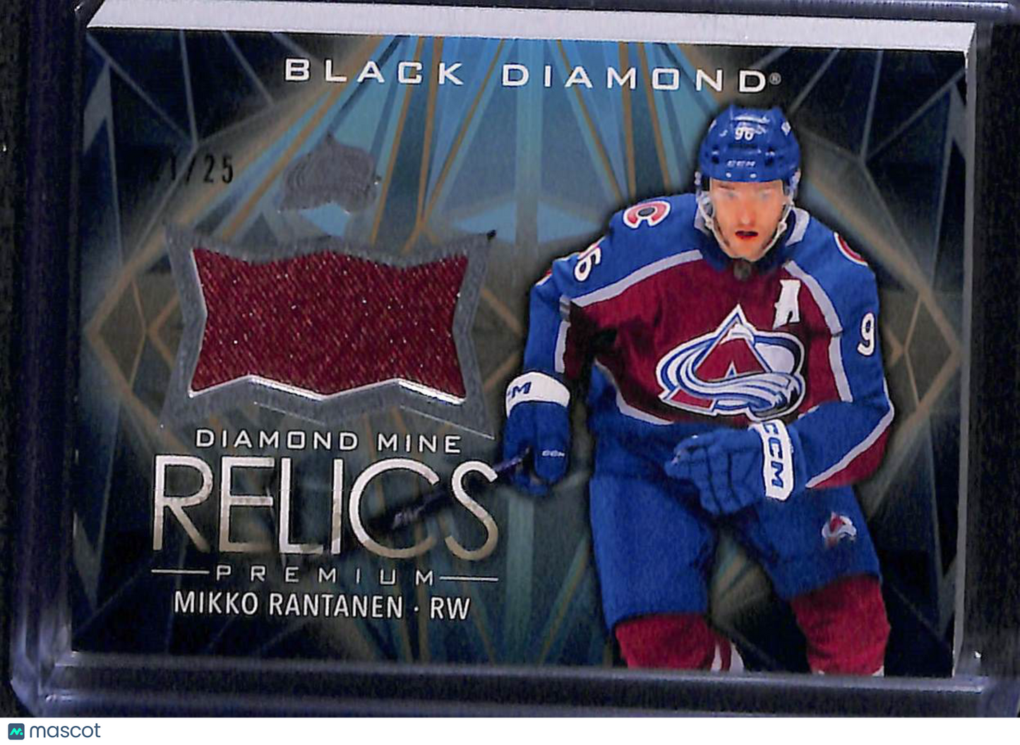 2024-25 Upper Deck Black Diamond Mikko Rantanen #DMR-MR Relic 21/25