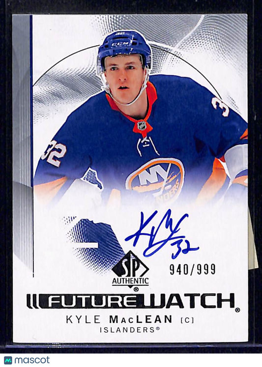 2025 2024-25 Upper Deck SP Authentic Future Watch Kyle MacLean #127 Autograph 940/999