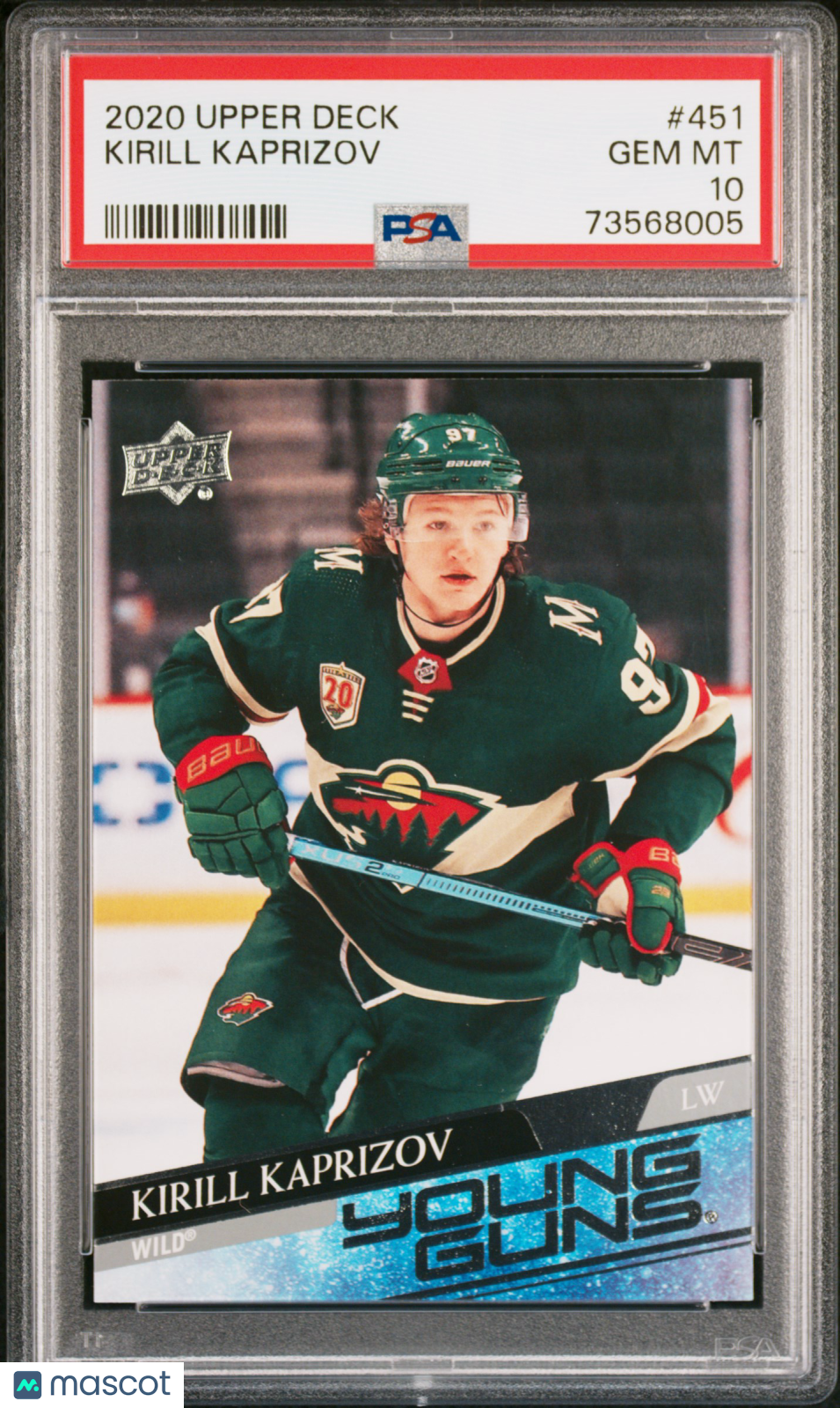 2020 Upper Deck Kirill Kaprizov #451 PSA 10