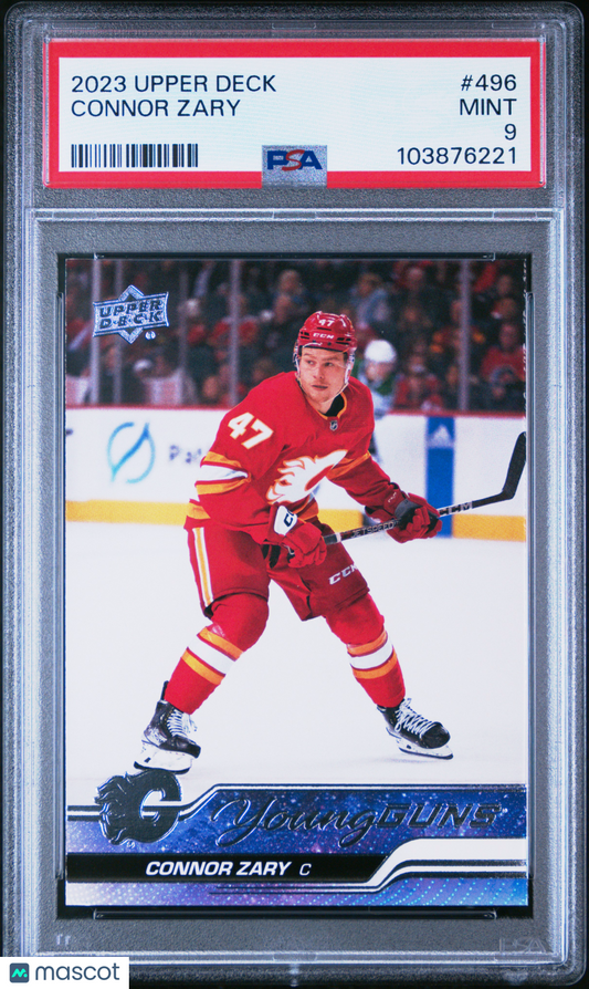 2023 Upper Deck Connor Zary #496 PSA 9