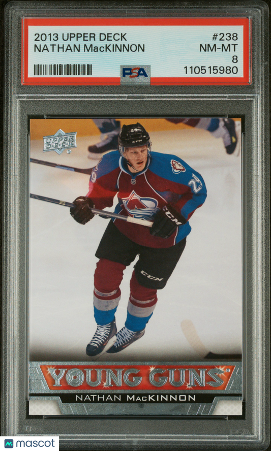 2013 Upper Deck Nathan Mackinnon #238 PSA 8