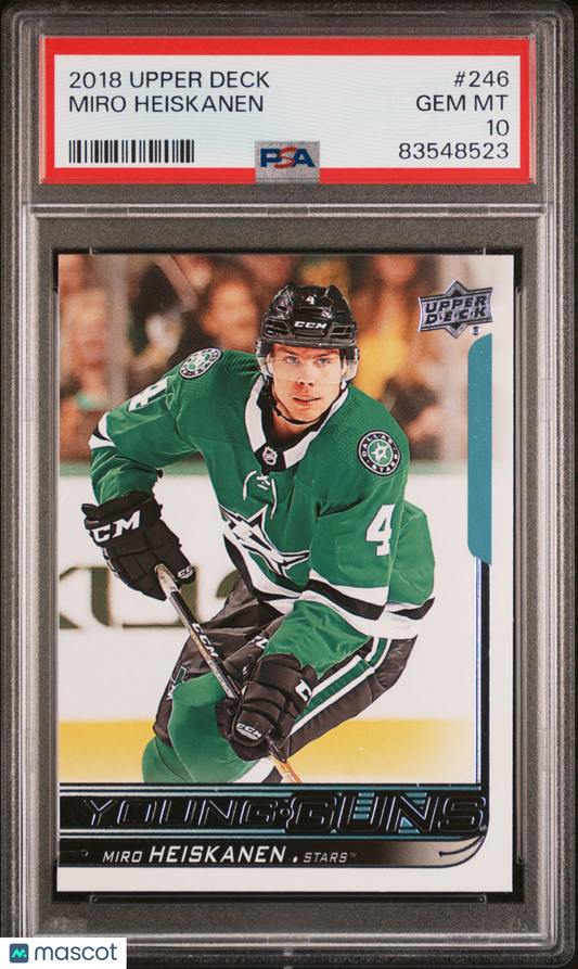 2018 Upper Deck Miro Heiskanen #246 PSA 10
