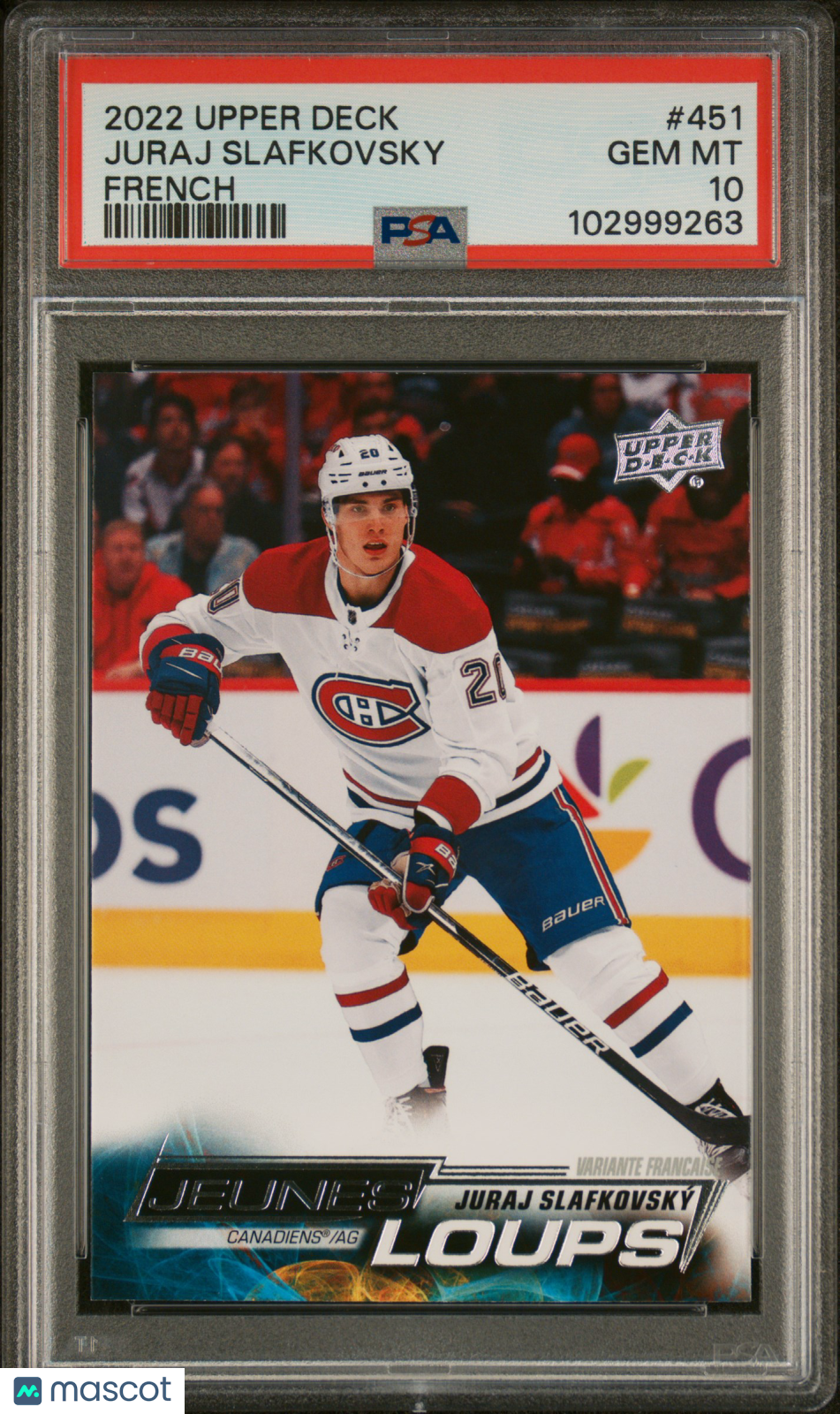 2022 Upper Deck Juraj Slafkovsky #451 French PSA 10