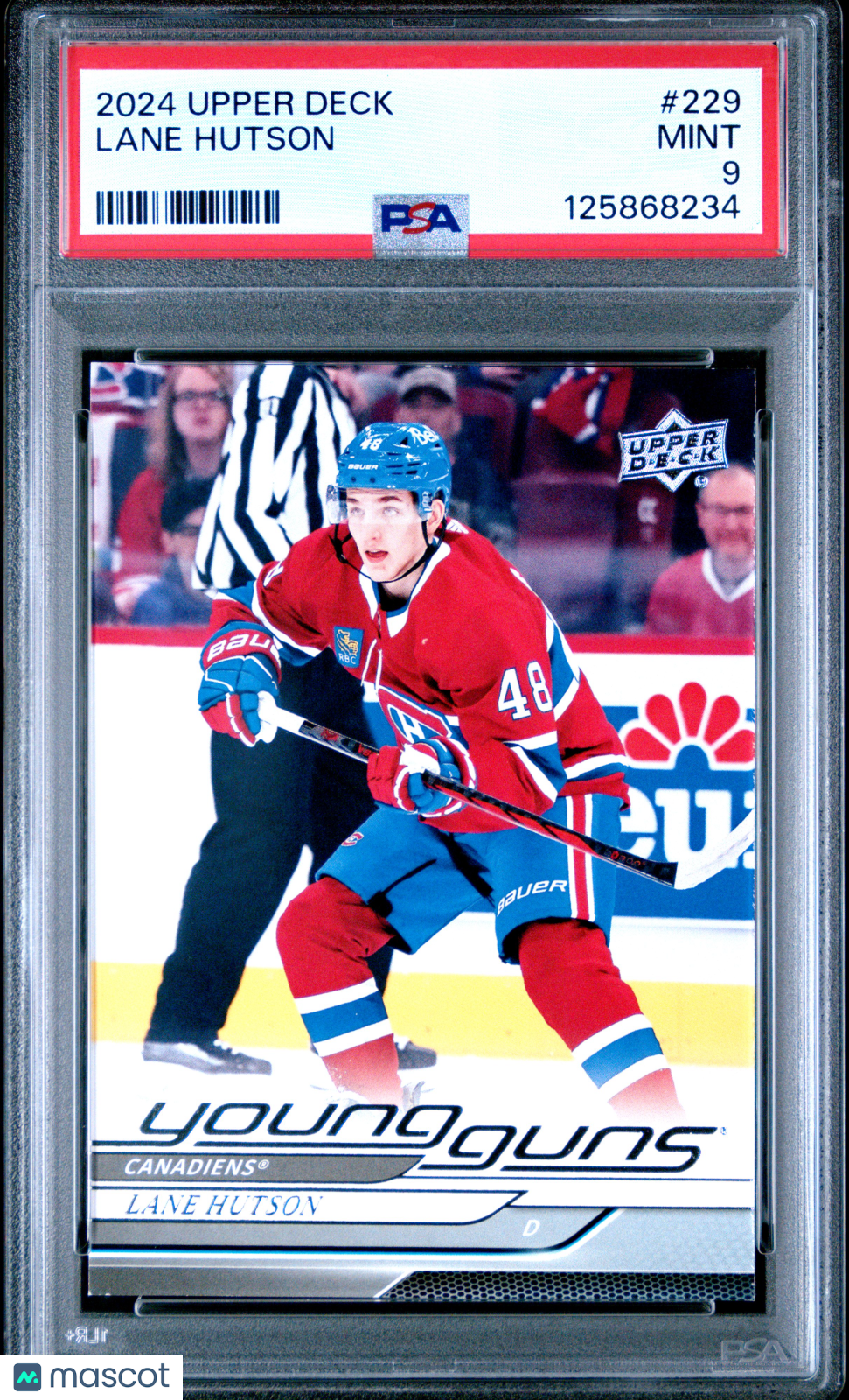 2024 Upper Deck Lane Hutson #229 PSA 9
