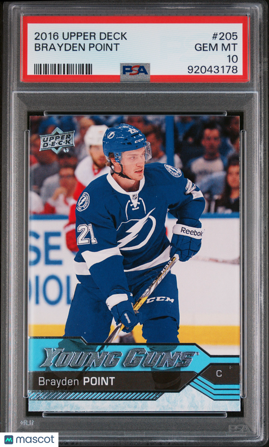 2016 Upper Deck Brayden Point #205 PSA 10