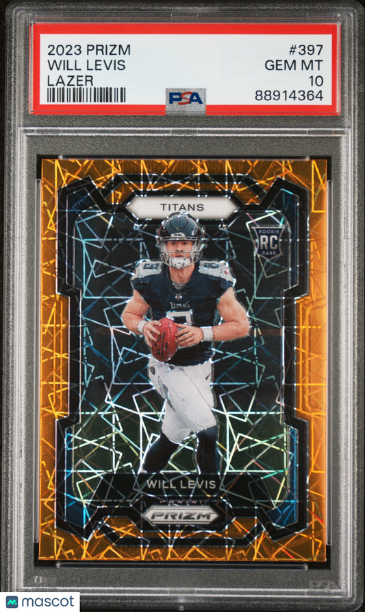 2023 Panini Prizm Will Levis #397 Lazer PSA 10