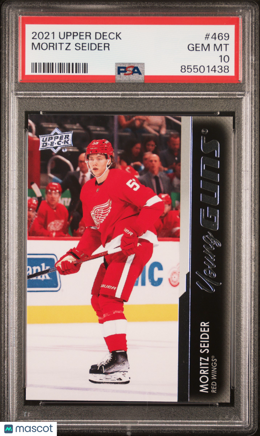 2021-2022 Upper Deck Moritz Seider #469 PSA 10