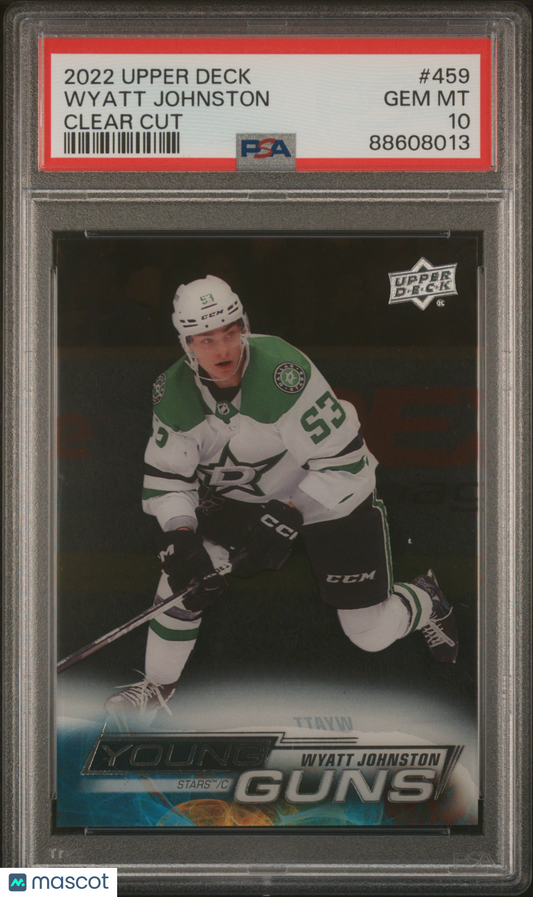2022 Upper Deck Wyatt Johnston #459 Clear Cut PSA 10