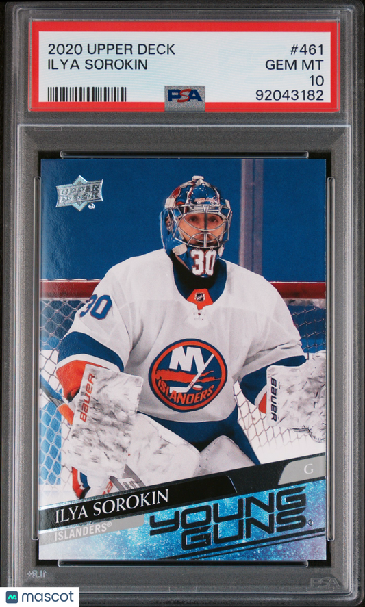 2020 Upper Deck Ilya Sorokin #461 PSA 10