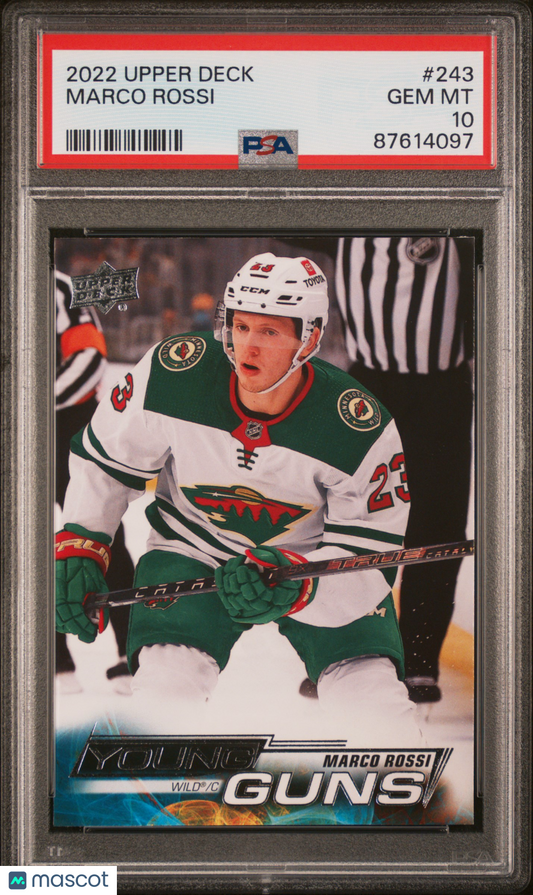 2022 Upper Deck Marco Rossi #243 PSA 10