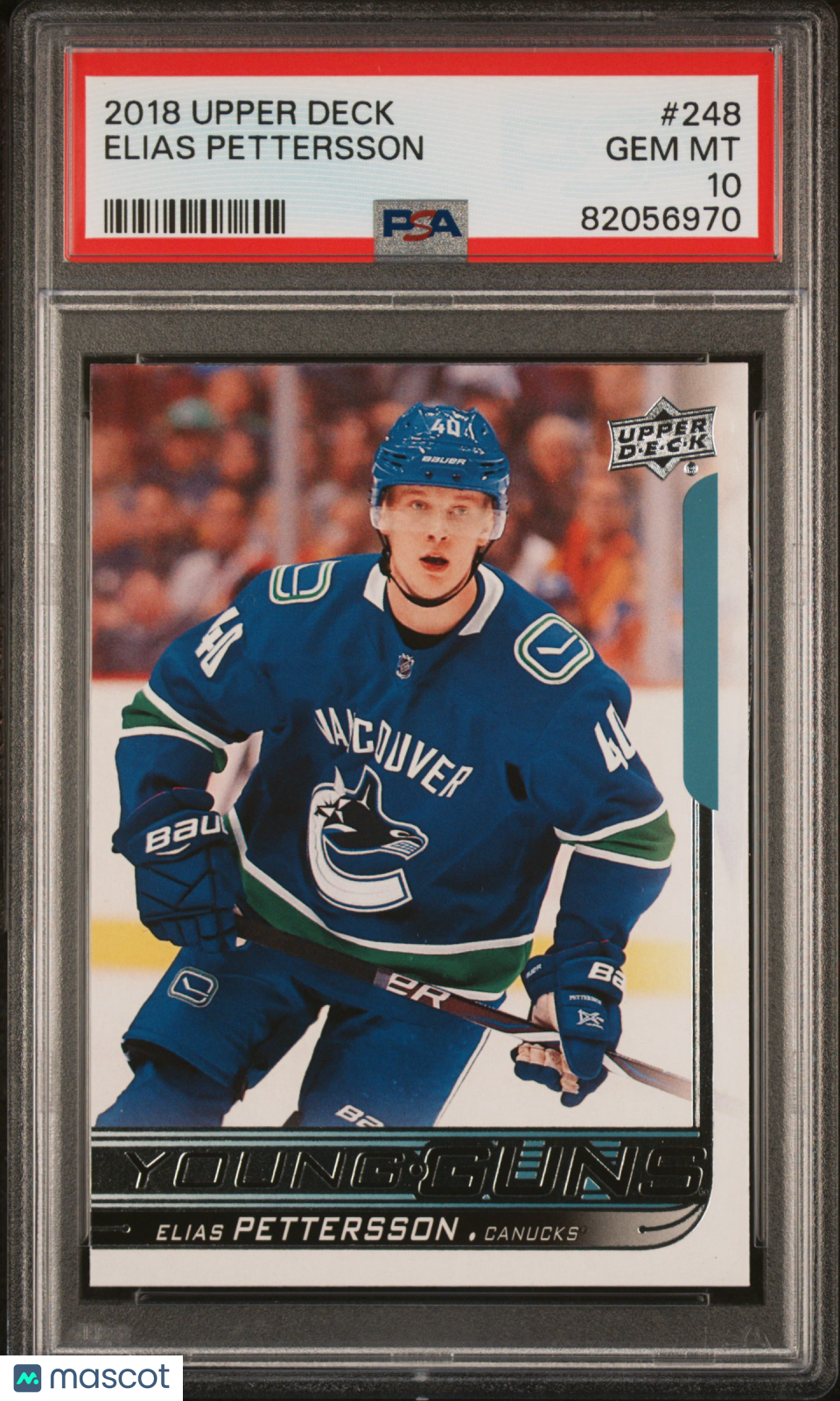 2018 Upper Deck Elias Pettersson #248 PSA 10