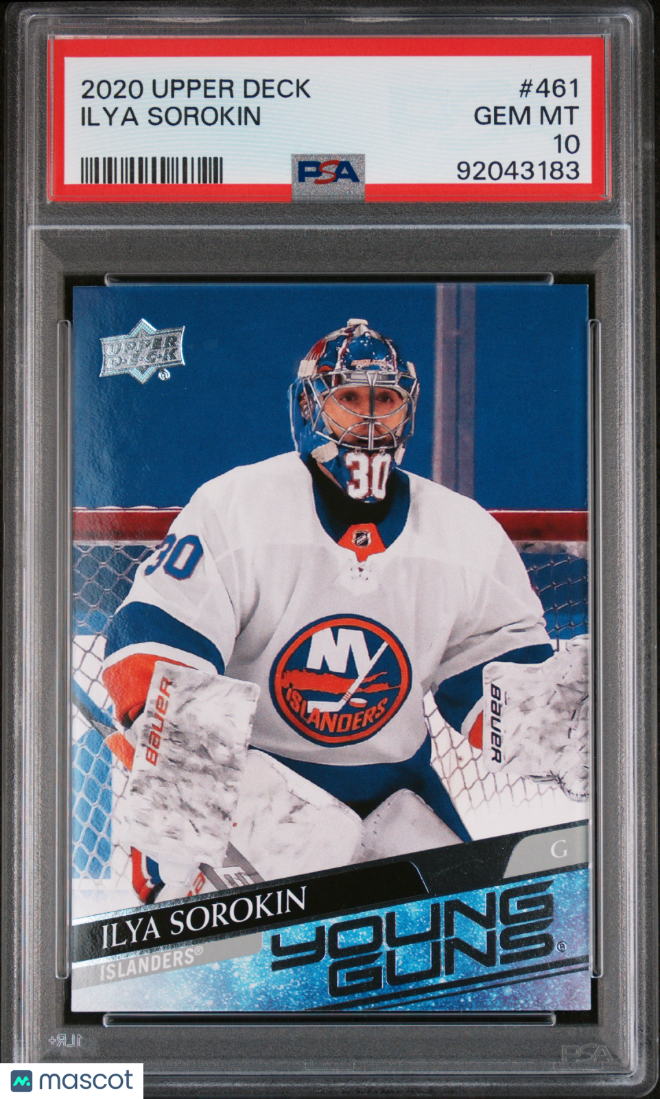 2020 Upper Deck Ilya Sorokin #461 PSA 10