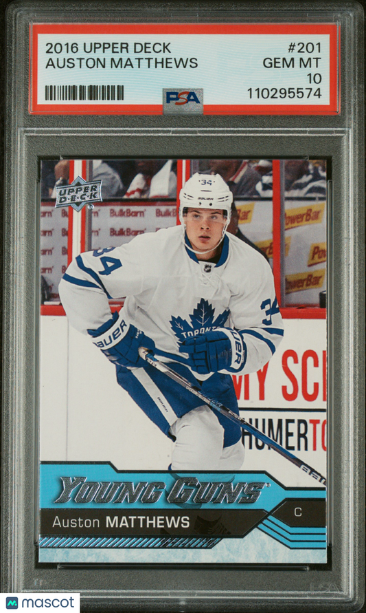 2016 Upper Deck Auston Matthews #201 PSA 10