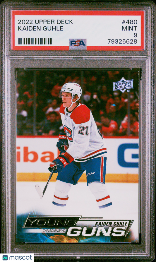 2022 Upper Deck Kaiden Guhle #480 PSA 9