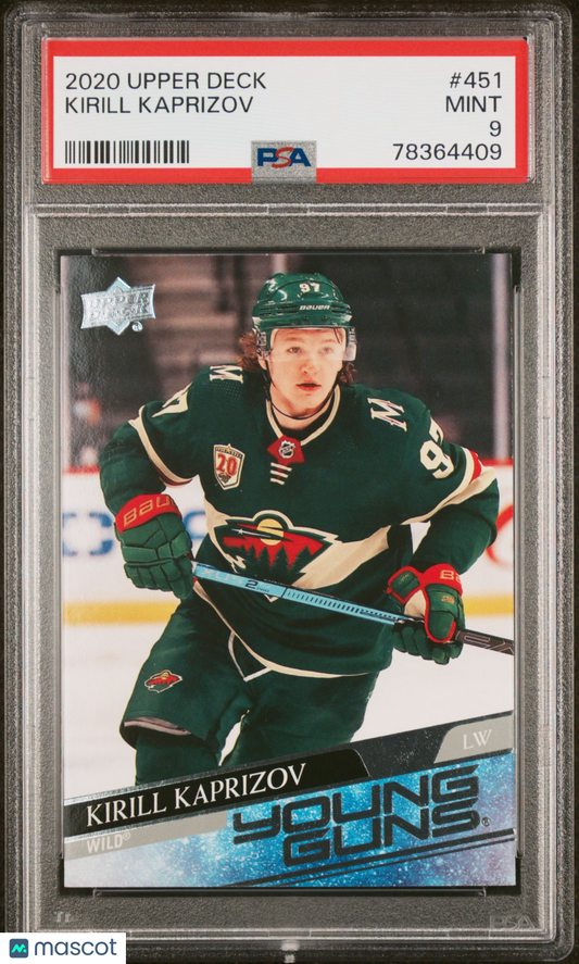 2020 Upper Deck Kirill Kaprizov #451 PSA 9