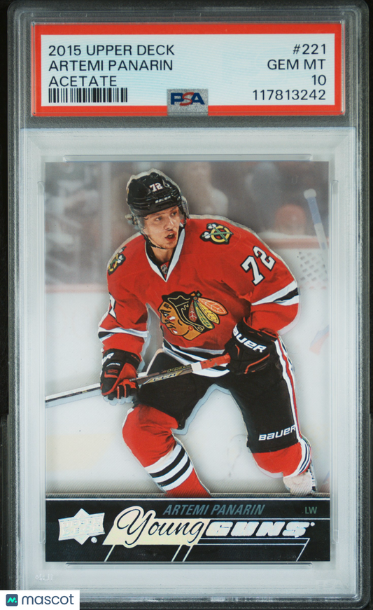 2015 Upper Deck Artemi Panarin #221 Acetate PSA 10